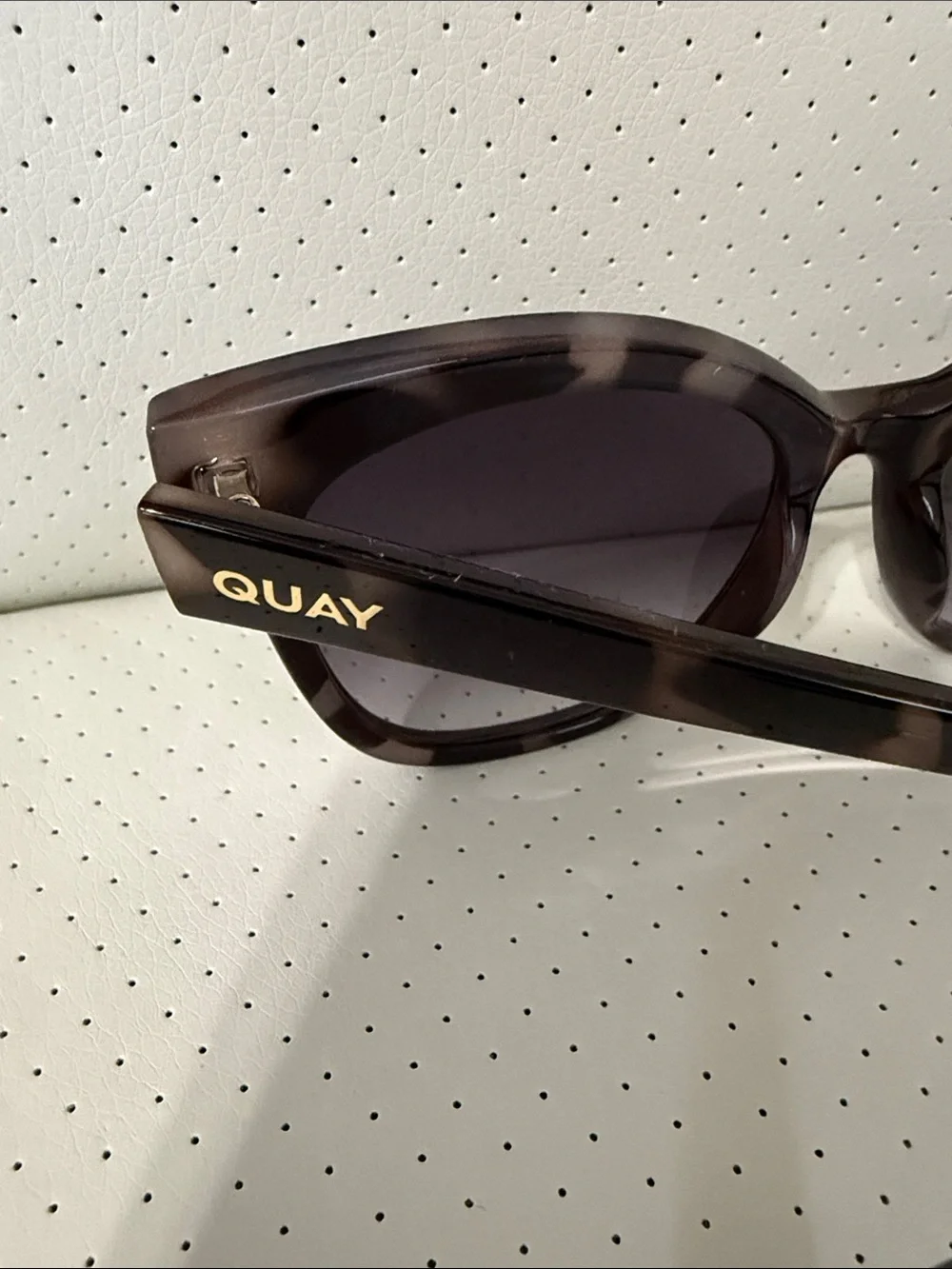 Quay Australia Smoke Tortoise Oversized Sunglasses